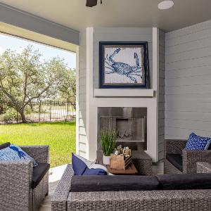 Outdoor Fireplace  TV