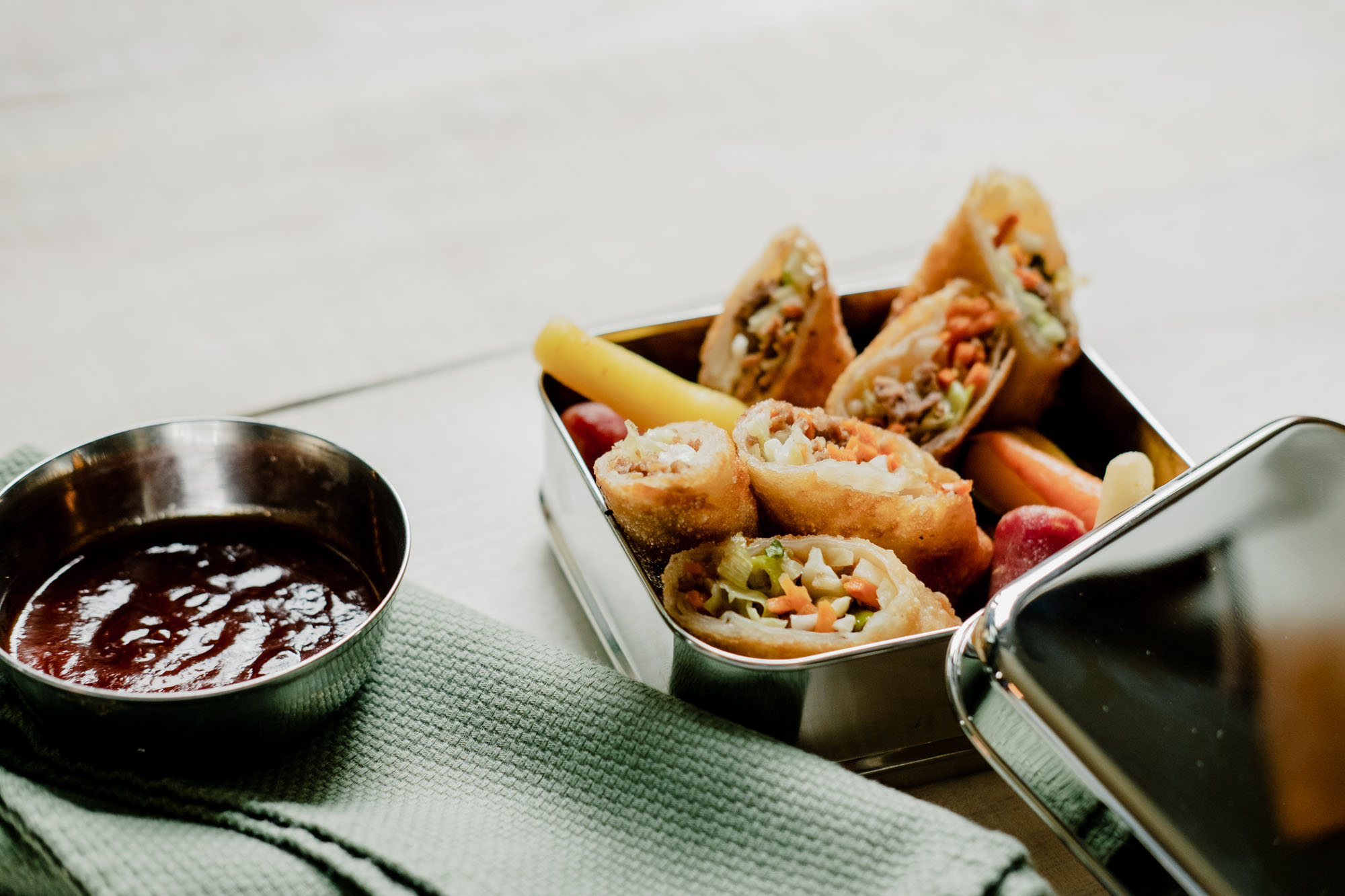 Egg rolls are a great lunch ideas for the kids this school year in Corpus Christi, Texas.