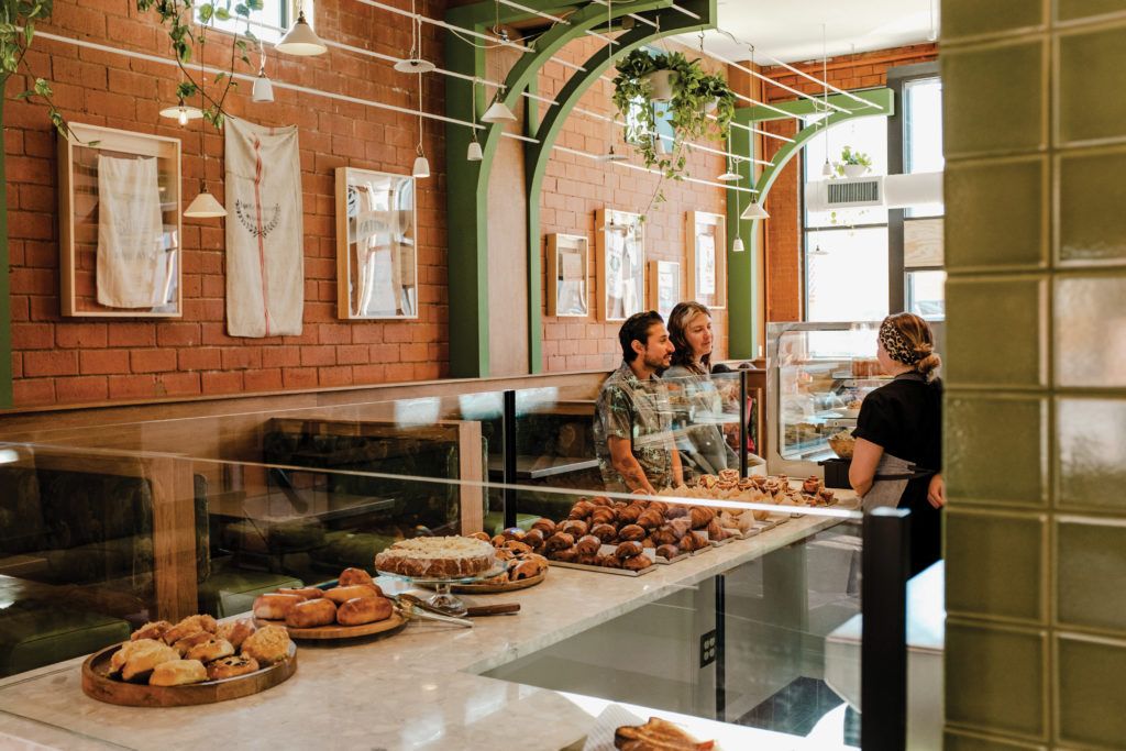 Customers order at Central Kitchen in Corpus Christi, Texas.