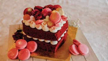 Red velvet cake prepared by In the Mix Baked Goods as they share the recipe to the coveted recipe.