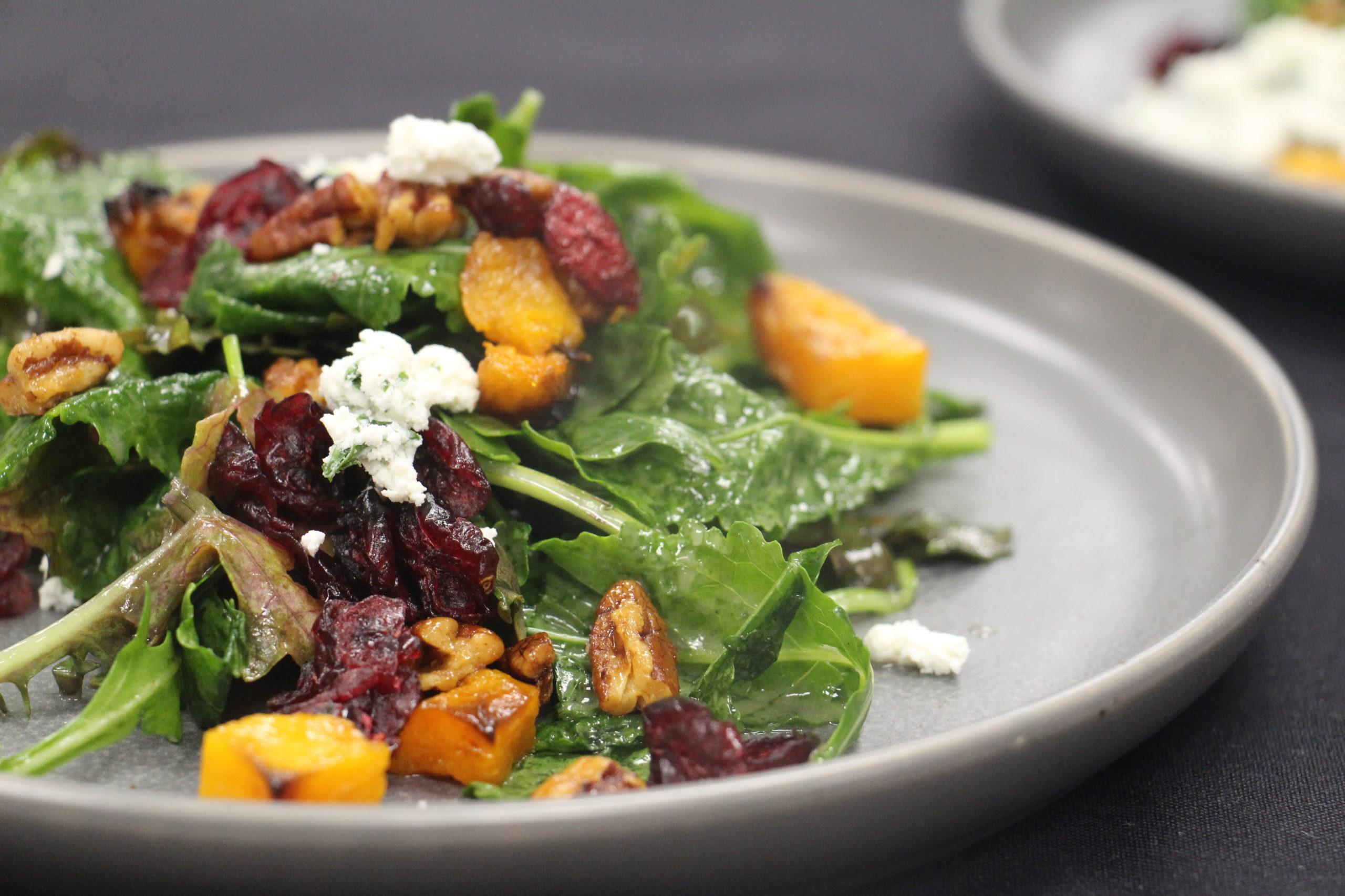 Winter Greens Salad at Canopy, Texas State Aquarium's new sit-down dining experience.