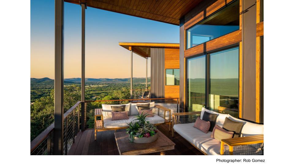 The Frio Residence was awarded the People's Choice Award in the 2022 AIA Design Awards.