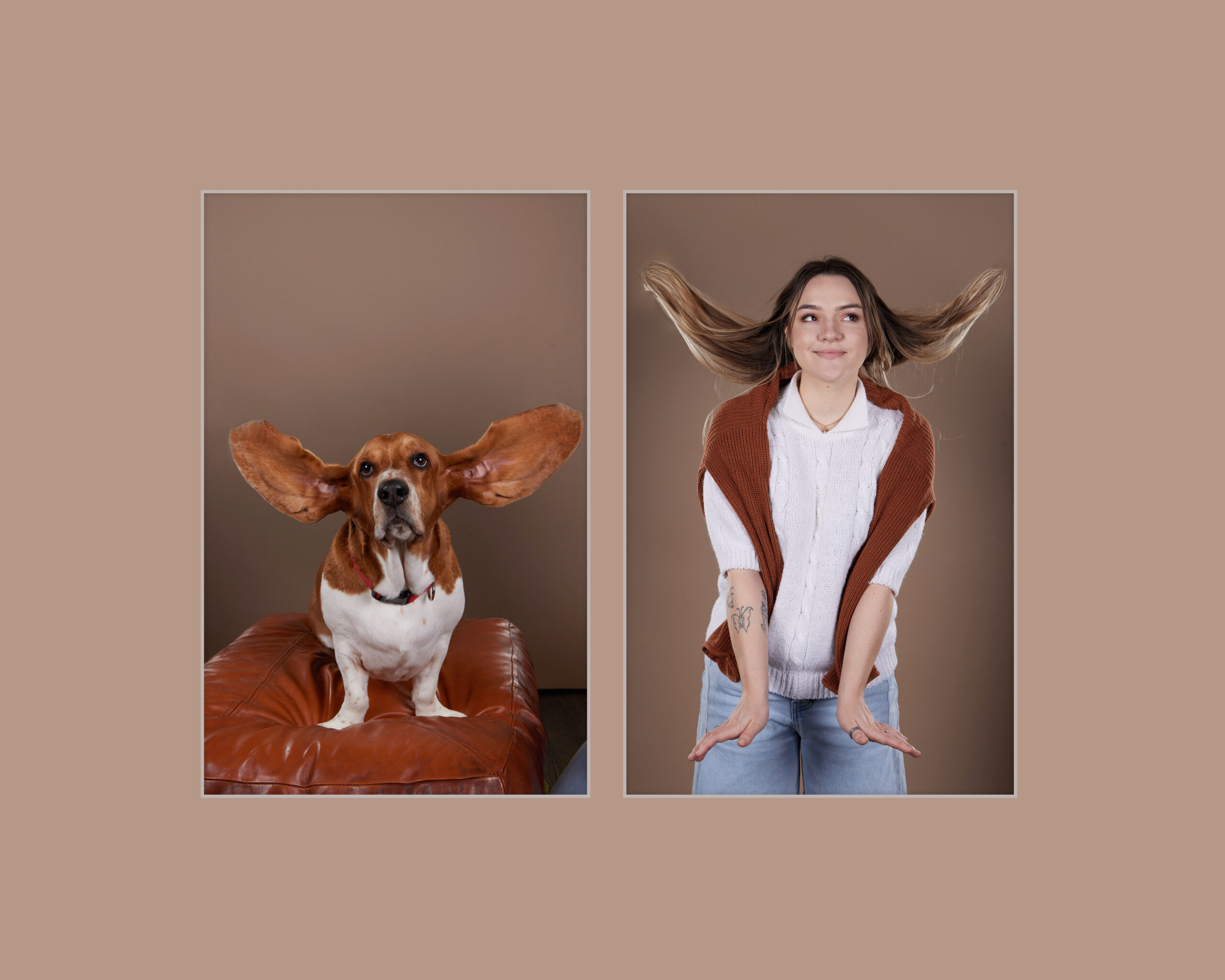 Corpus Christi Pet Lookalikes: Kristiana Woods & Frank the Basset Hound.