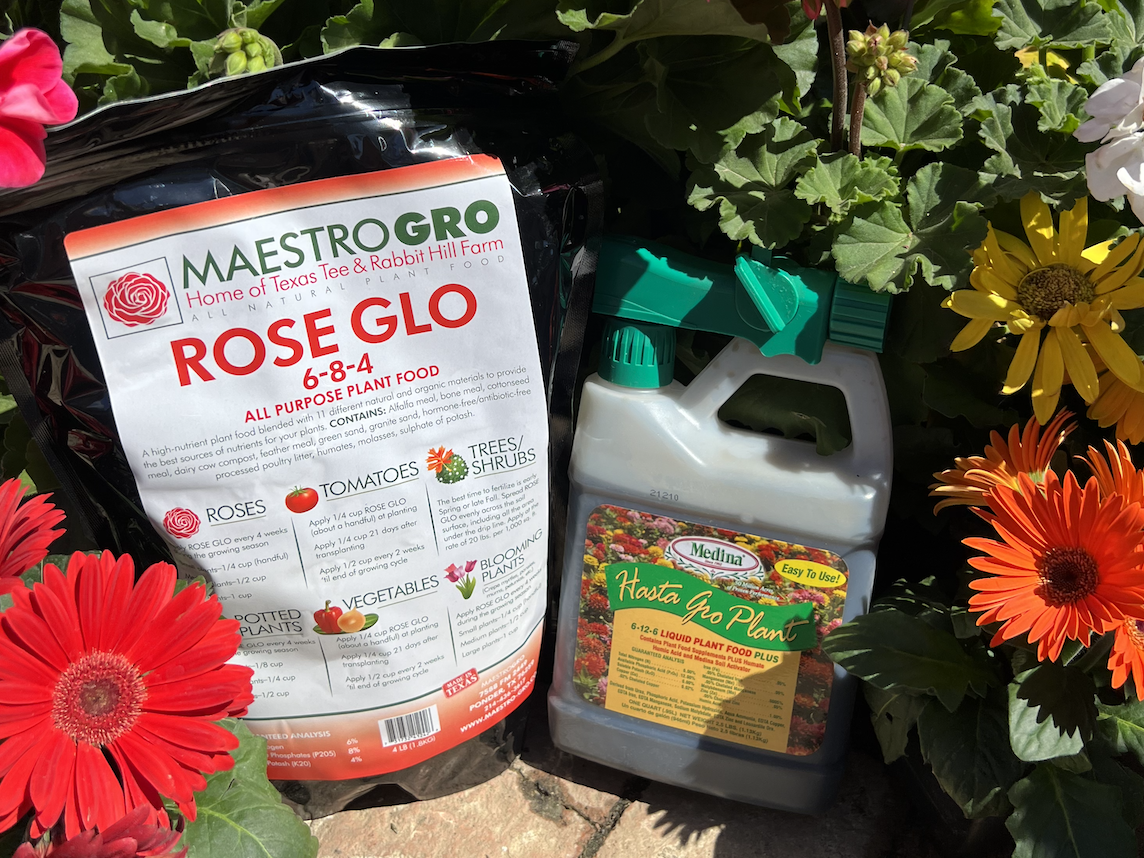Rose Glo and Hast Gro are the perfect additions to keep your flower garden lively.
