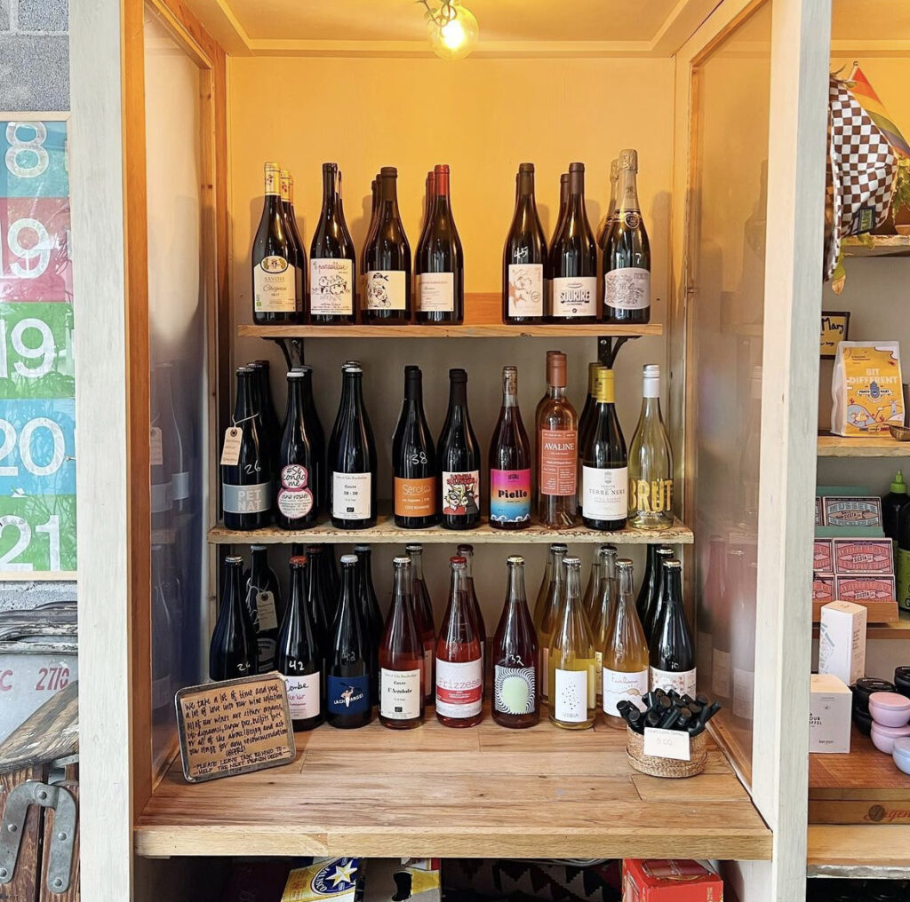 Natural wine is always available at Lucys Snackbar in Corpus Christi, Texas.