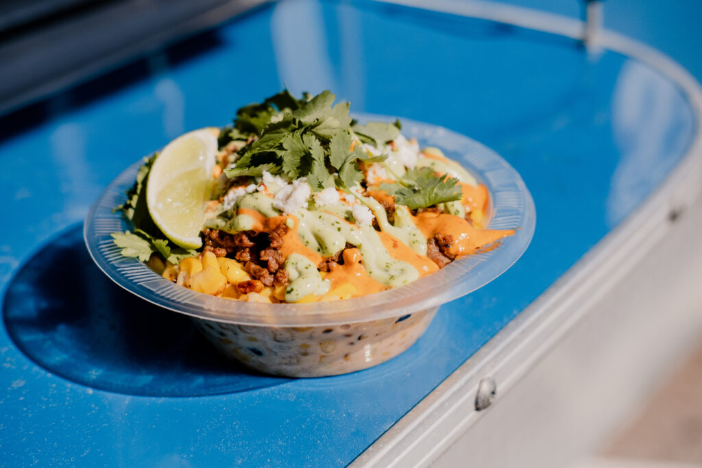 Loli's Streatery loaded corn bowl 