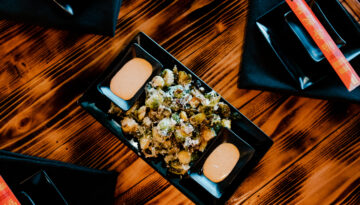 Roaming Ronin's Brussels Bites, one of our 5 best Brussel Sprouts Dishes in the Coastal Bend.