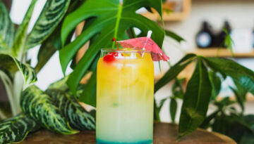 The Sun Bum lemonade drink from Driftwood Coffee Company