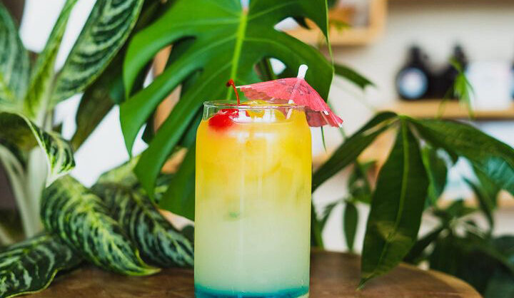 The Sun Bum lemonade drink from Driftwood Coffee Company