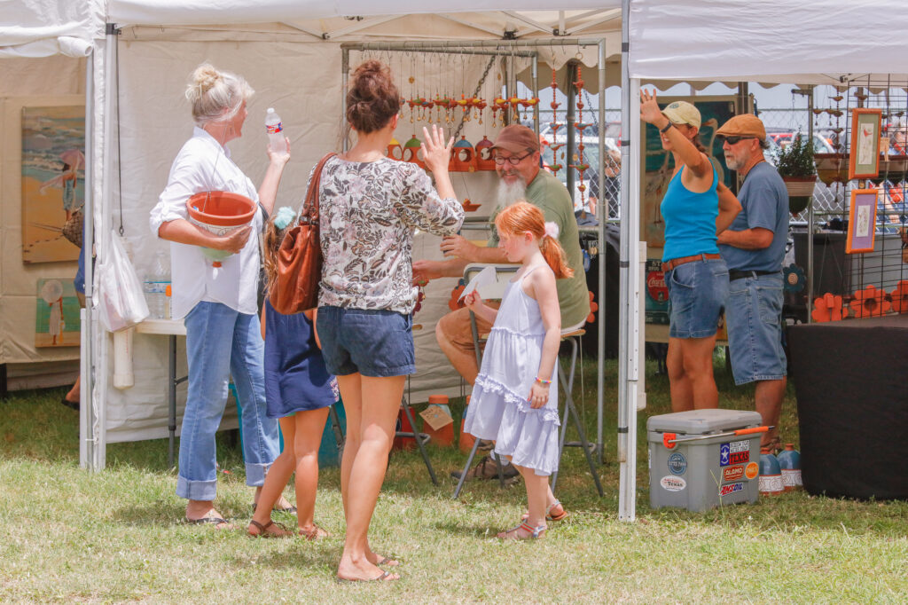 The Rockport Art Festival takes place annually in Rockport, Texas.