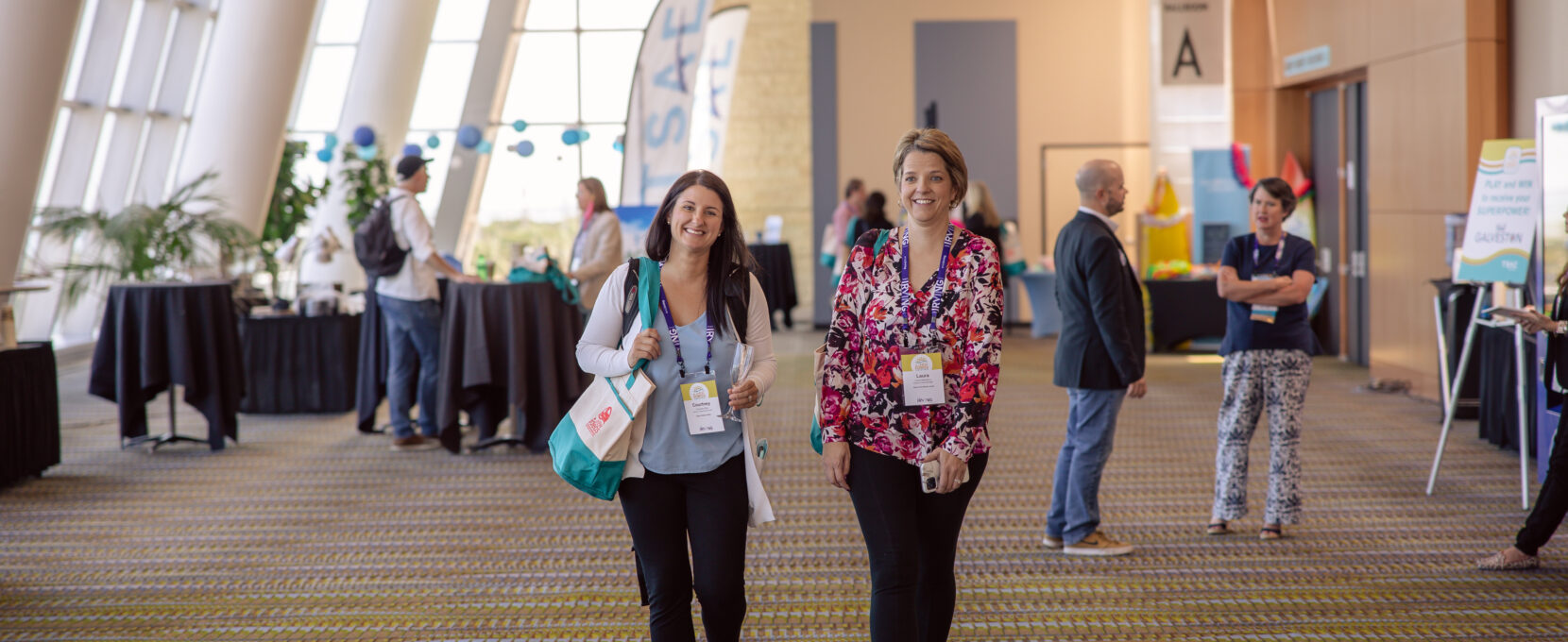 Event guests at a conference at the American Bank Center in Corpus Christi, Texas.