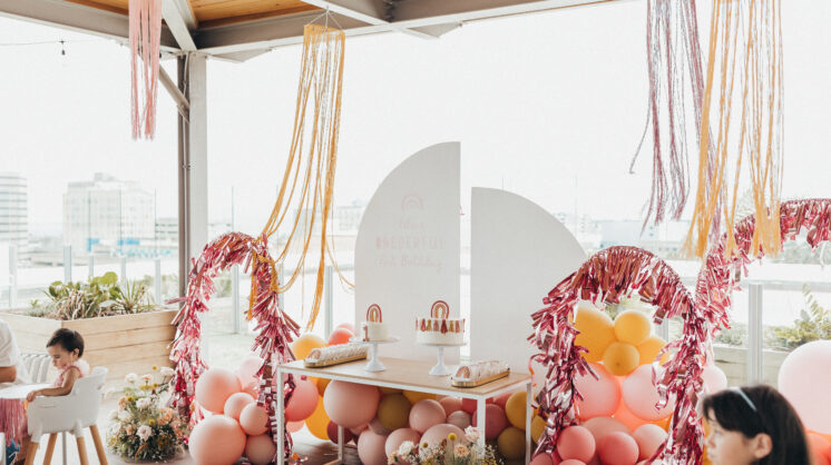 Posh & Posy party decor at a party at The Beacon