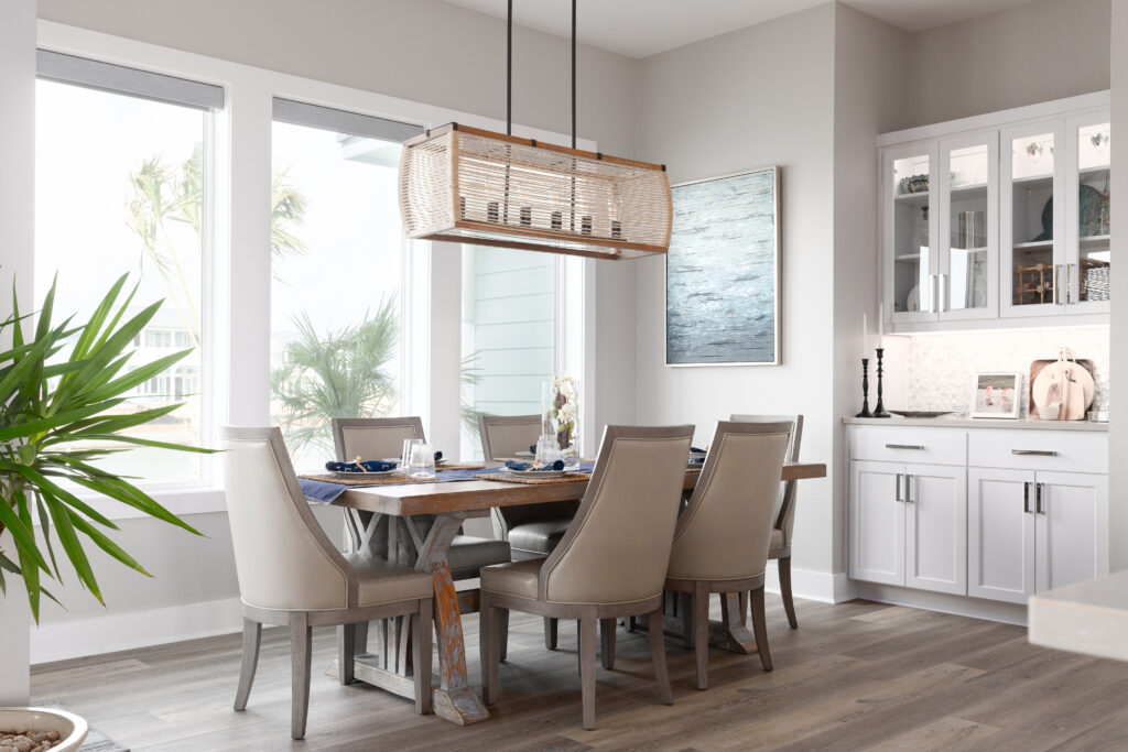 dining room at a house at The Reserve