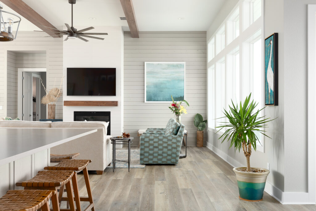 living room in a house at The Reserve