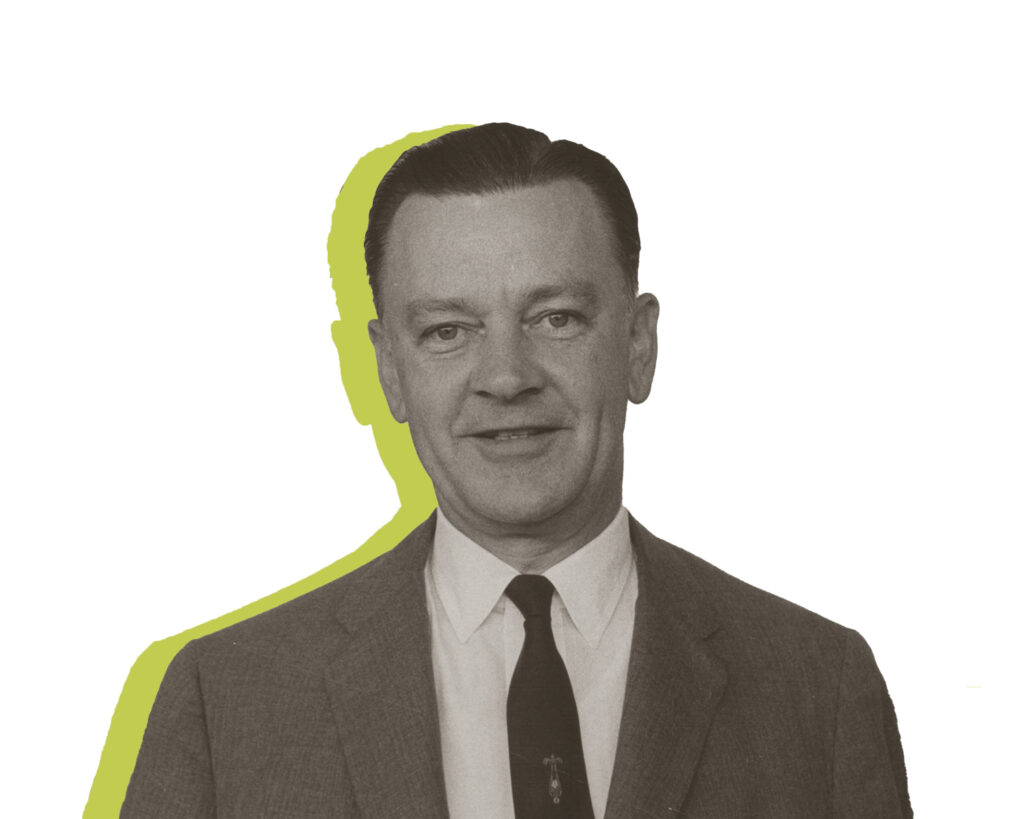 portrait of Paul Haas of whom Paul R. Haas Middle School was named after 