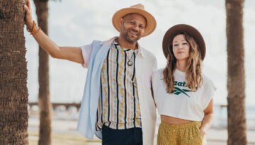 Omar Davis and Stephanie Bellocchio, owner and founder of CrashBell Holistic Wellness Center in Corpus Christi, Texas.