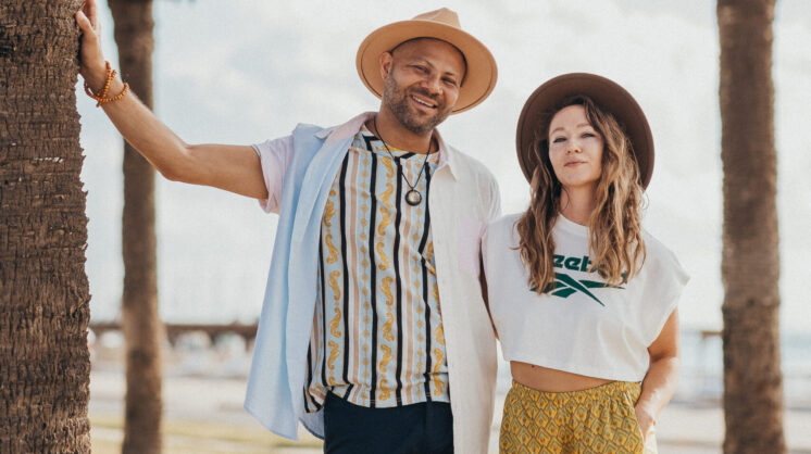 Omar Davis and Stephanie Bellocchio, owner and founder of CrashBell Holistic Wellness Center in Corpus Christi, Texas.