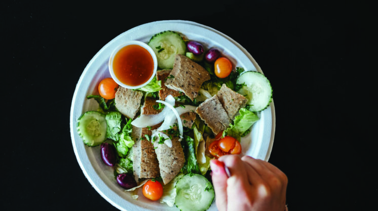 Greek Salad at Middle East Market & Deli