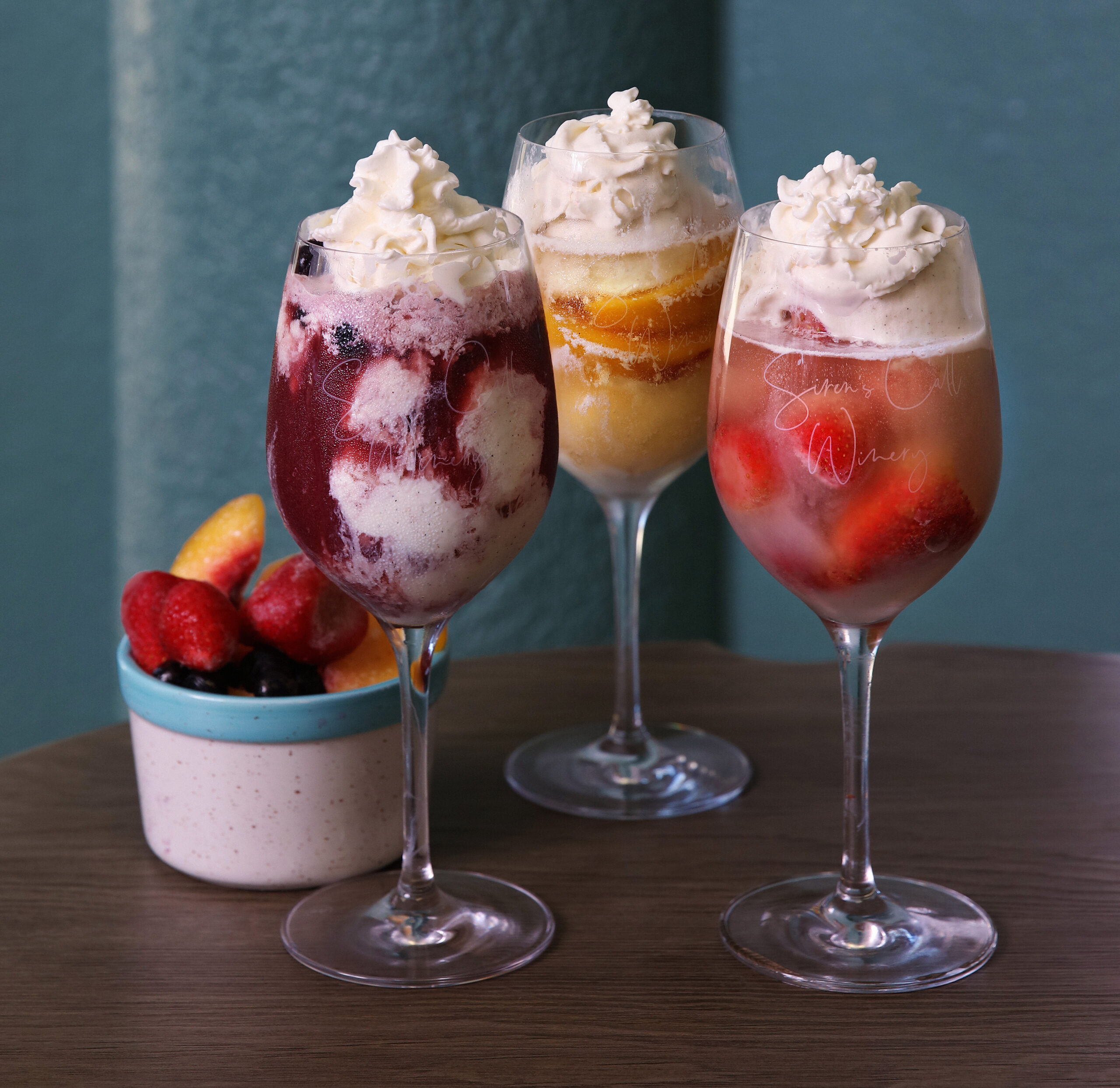 wine slushies from Siren 's Call Winery 