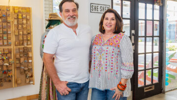 Marsha Vega Gonzales and William Vega, owners of She Shed
