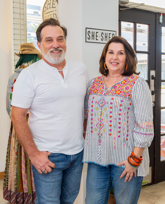 Marsha Vega Gonzales and William Vega, owners of She Shed