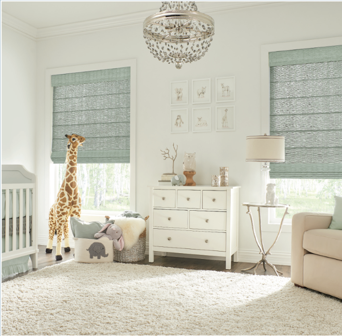 child-safe roller shades from Budget Blinds 