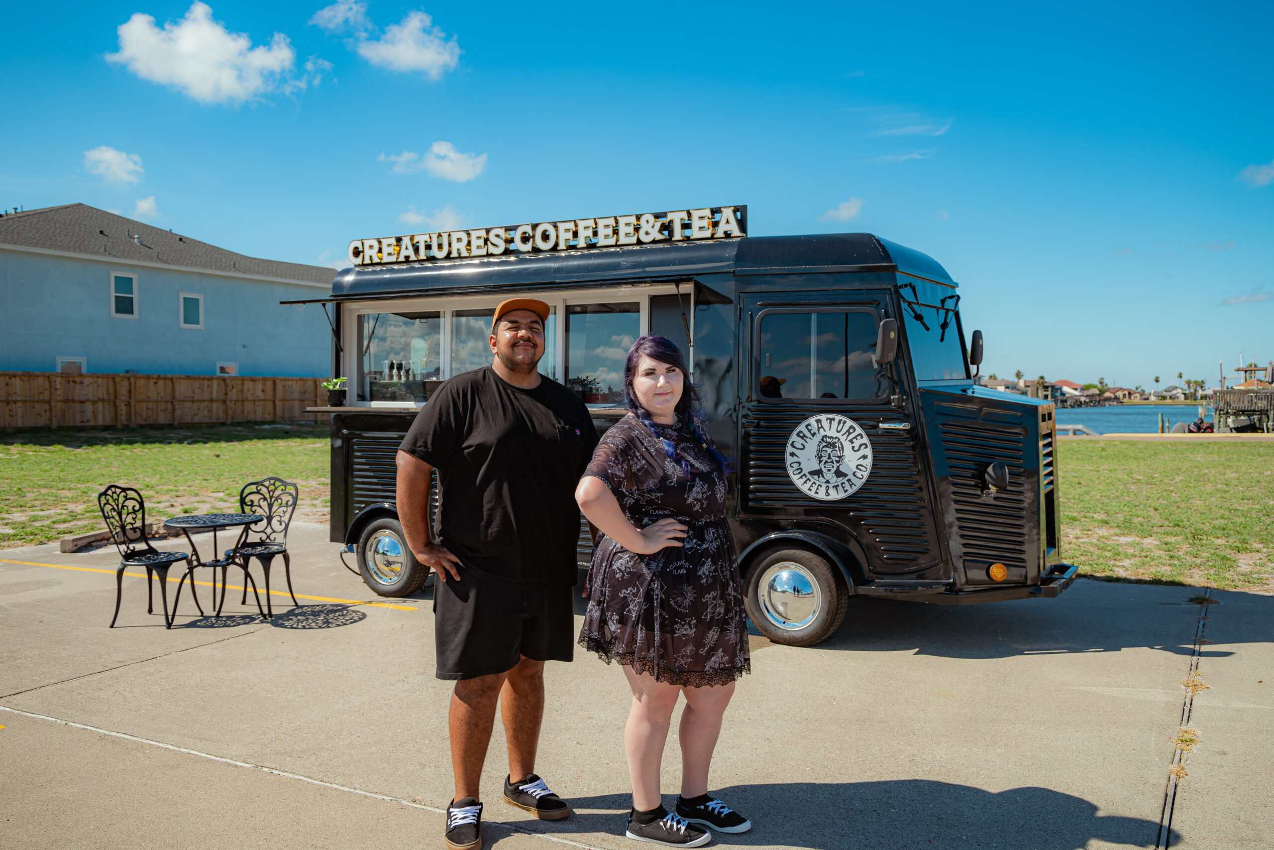 Jorden Tarnoski and Victor Hernandez Jr., owners and operators of Creatures Coffee & Tea Co.