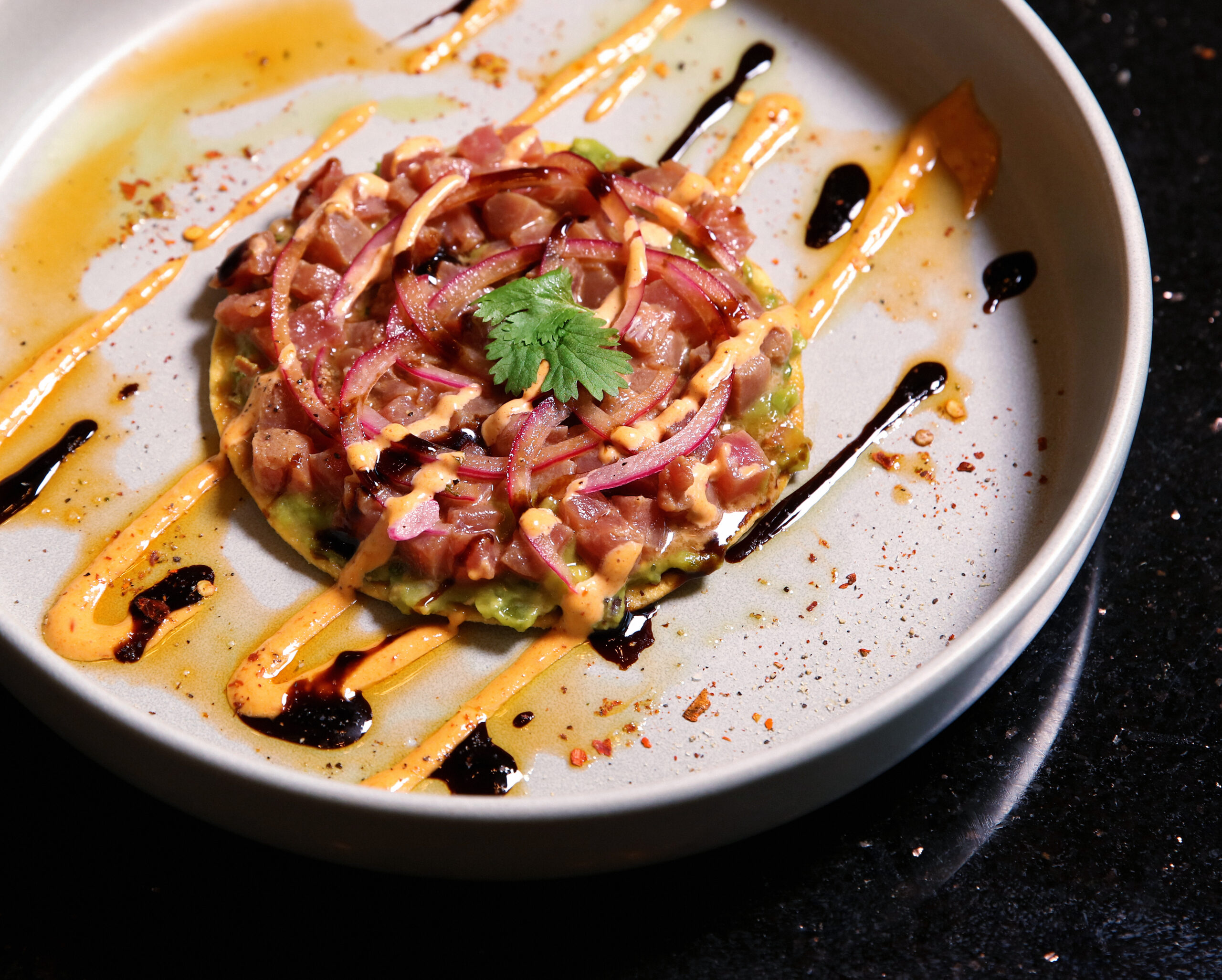 Tuna Tostada from Gabriela's Seafood + Tapas 