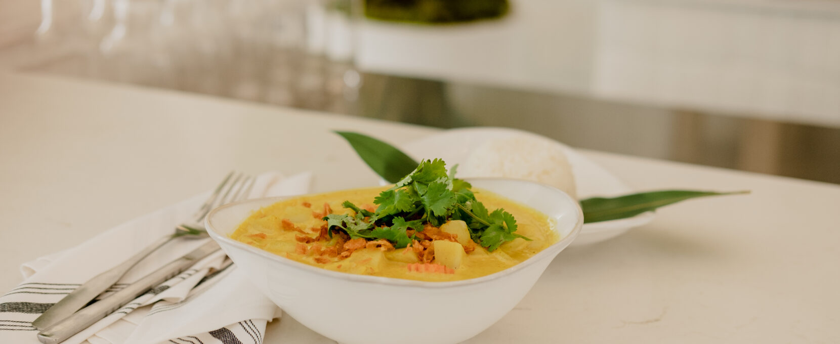 Bkk thai kitchen + bar offers a wide selection of vegan-friendly curry dishes.
