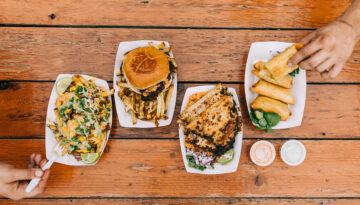 Popular dishes from Most Comida, a food truck in Corpus Christi, Texas.