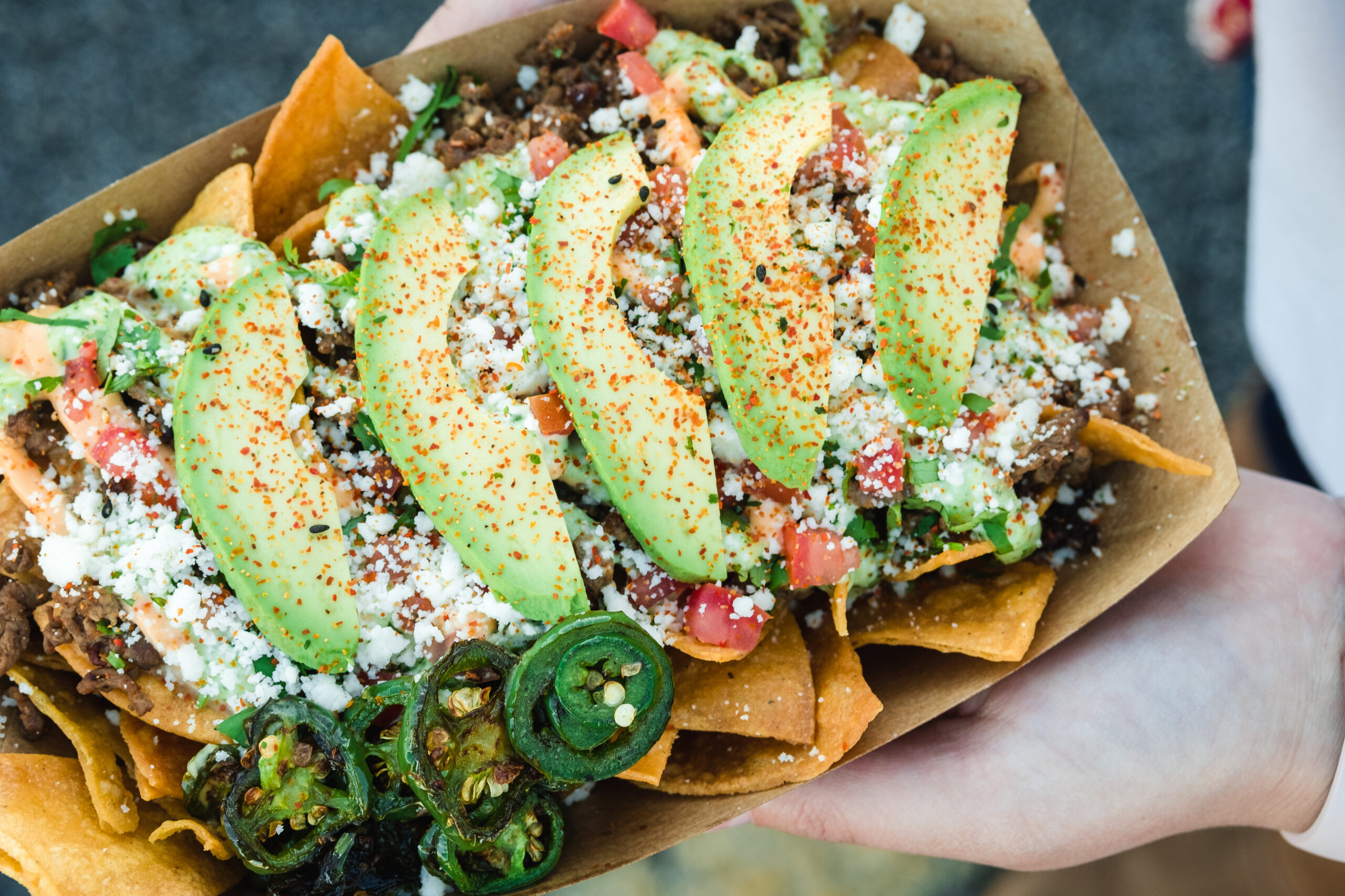 Nachos from Tacobar Street food truck