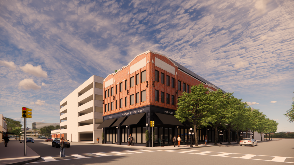 Rendering of Furman Plaza into a multi-use development in Corpus Christi
