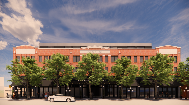 Rendering of Furman Plaza into a multi-use development in Corpus Christi