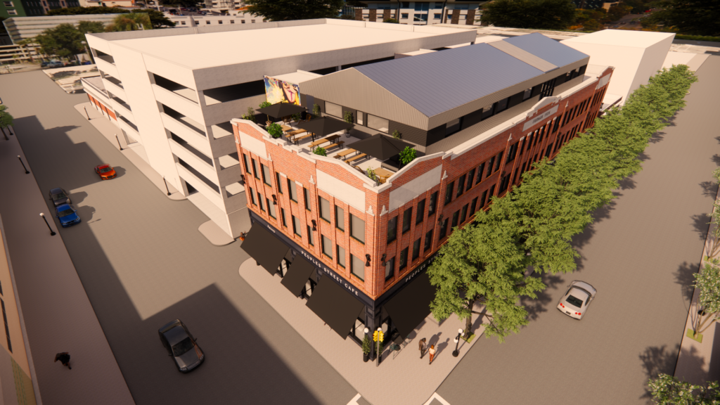 Rendering of Furman Plaza into a multi-use development in Corpus Christi