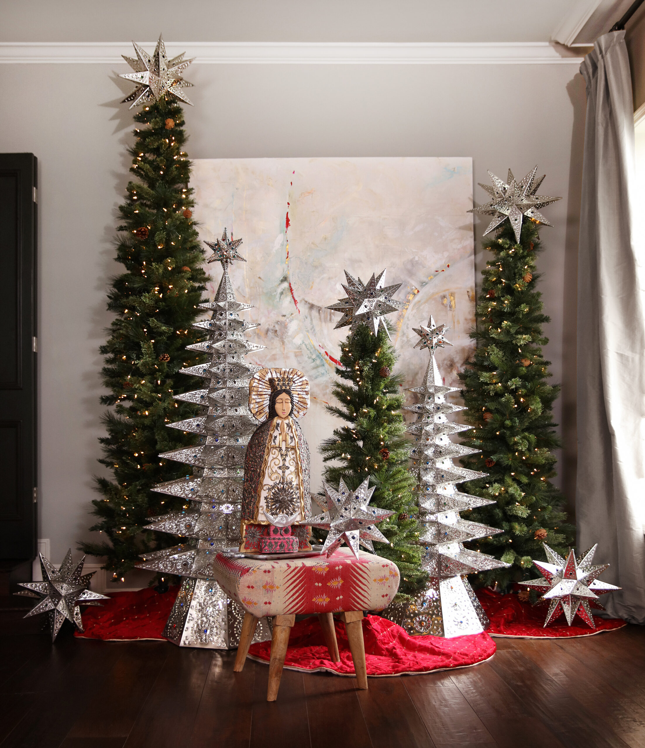holiday home decor inspiration for Christmas trees