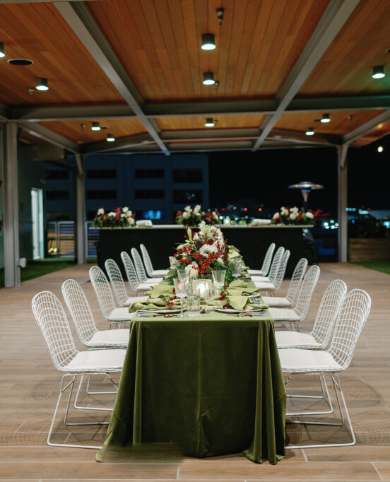 Photo of a Christmas dinner at The Beacon