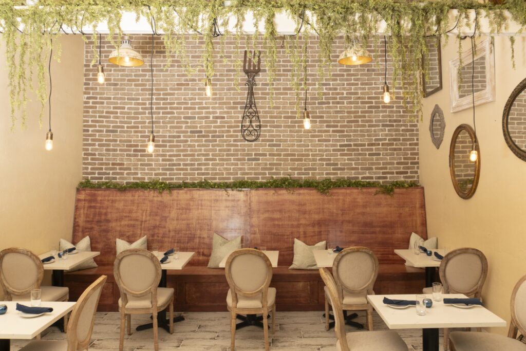 photo of the interior of Fork & Vines