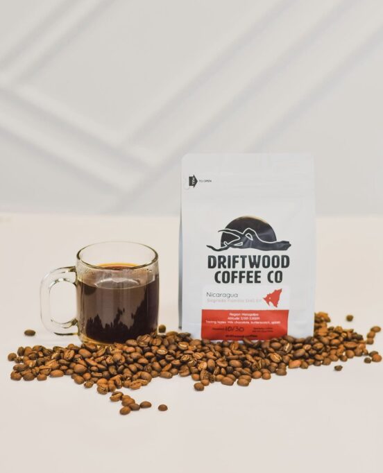 A new Nicaragua roast from Driftwood Coffee Company in Corpus Christi, Texas.