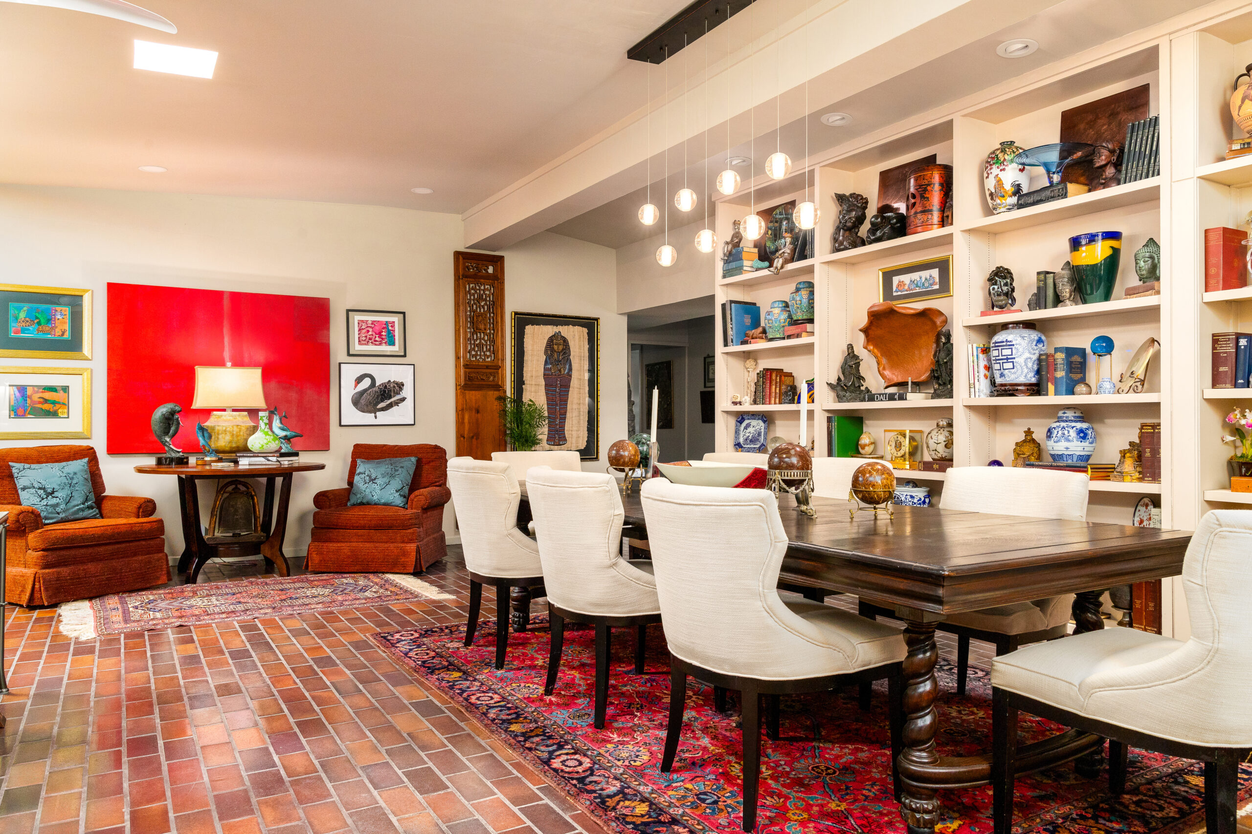 a mid-century modern corpus christi home filled with art and tradition.