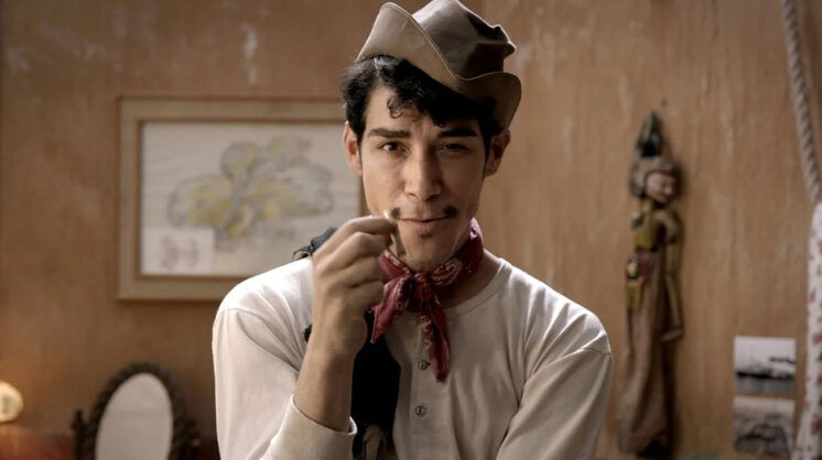 Film still from the 2023 Festival de Cine Latino Americano Fort Worth opening night film, Cantinflas, directed by Sebastian del Amo and written by the Corazon Latin Award winner, Edui Tijerina.