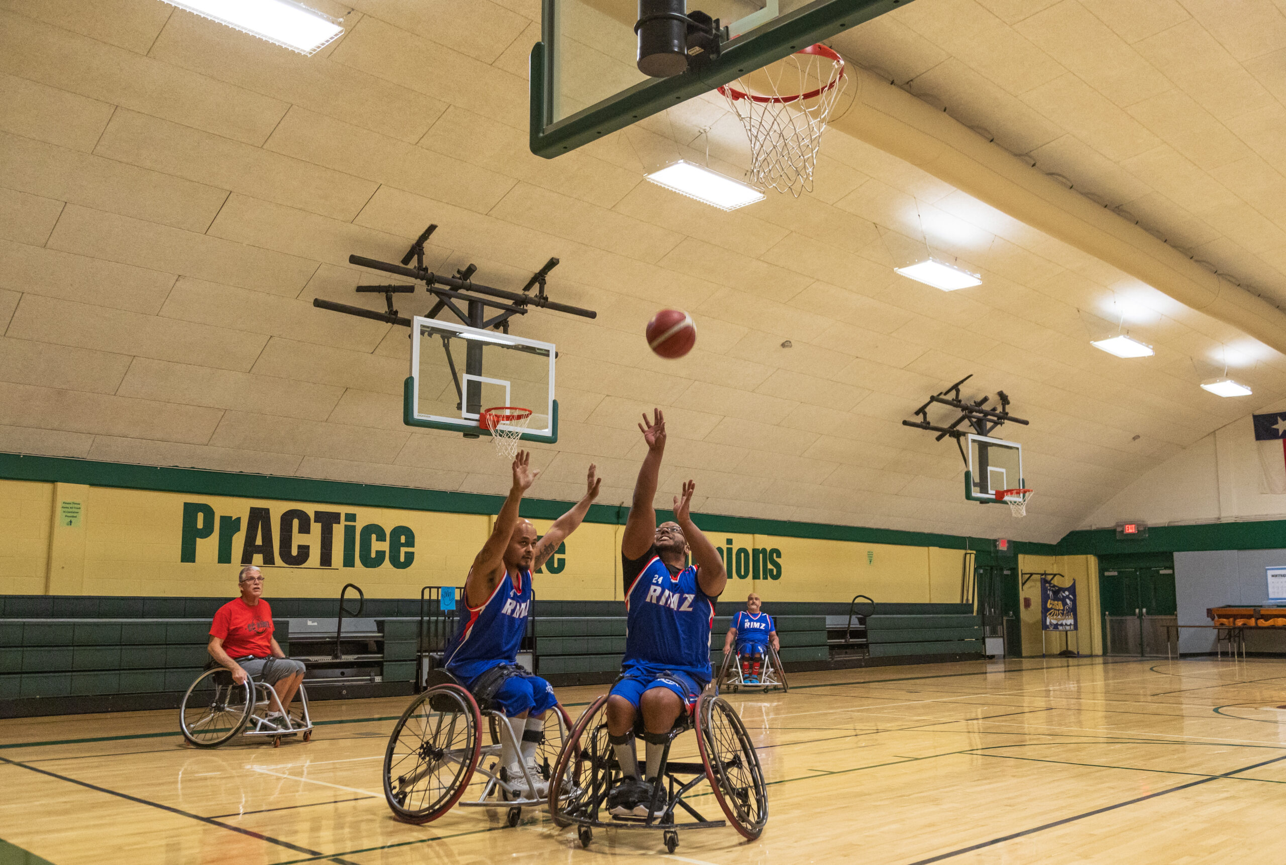 photos of players from Corpus Christi Rimz practicing