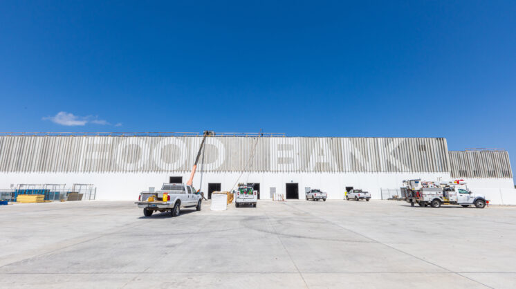 Photo of the new Coastal Bend Food Bank, a recipient of Coastal Bend Day of Giving Funds
