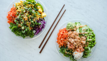 poke bowls from Hanaya Poke in Corpus Christi