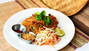 a variety of menu items from Tuk Tuk Thai Restaurant
