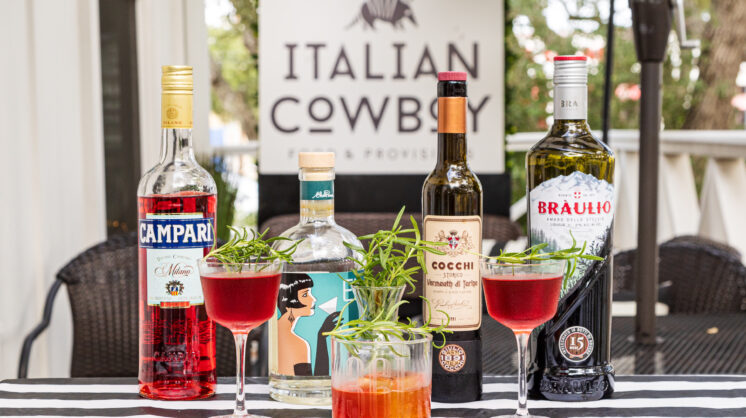 photo of the spirits selection at Italian Cowboy Food & Provisions