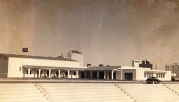 a historic photo of the Art Center of Corpus Christi Building before renovation