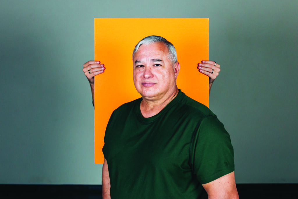 Ricardo Ruiz poses for a photo taken inside K Space Contemporary