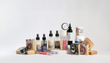 Wellness products in Corpus Christi, from local shops and makers, arranged together.