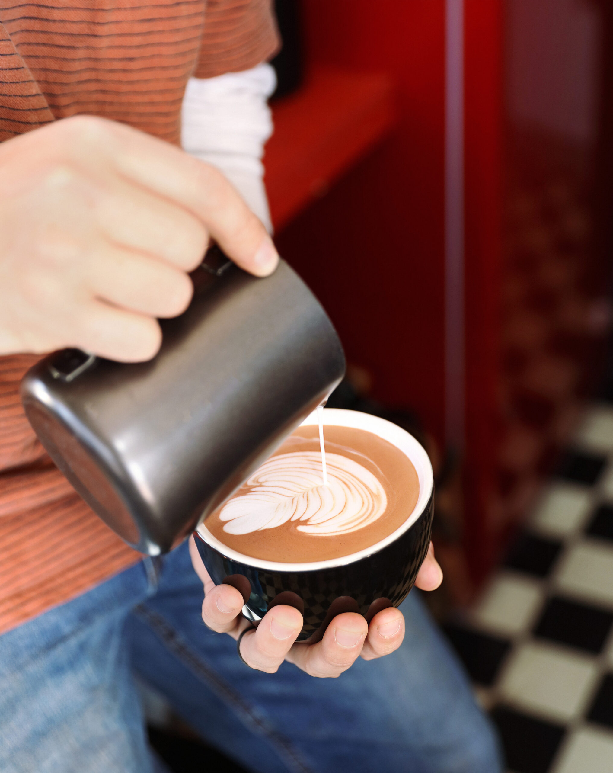 photo of an espresso drink from Adelphos Coffee Roasters