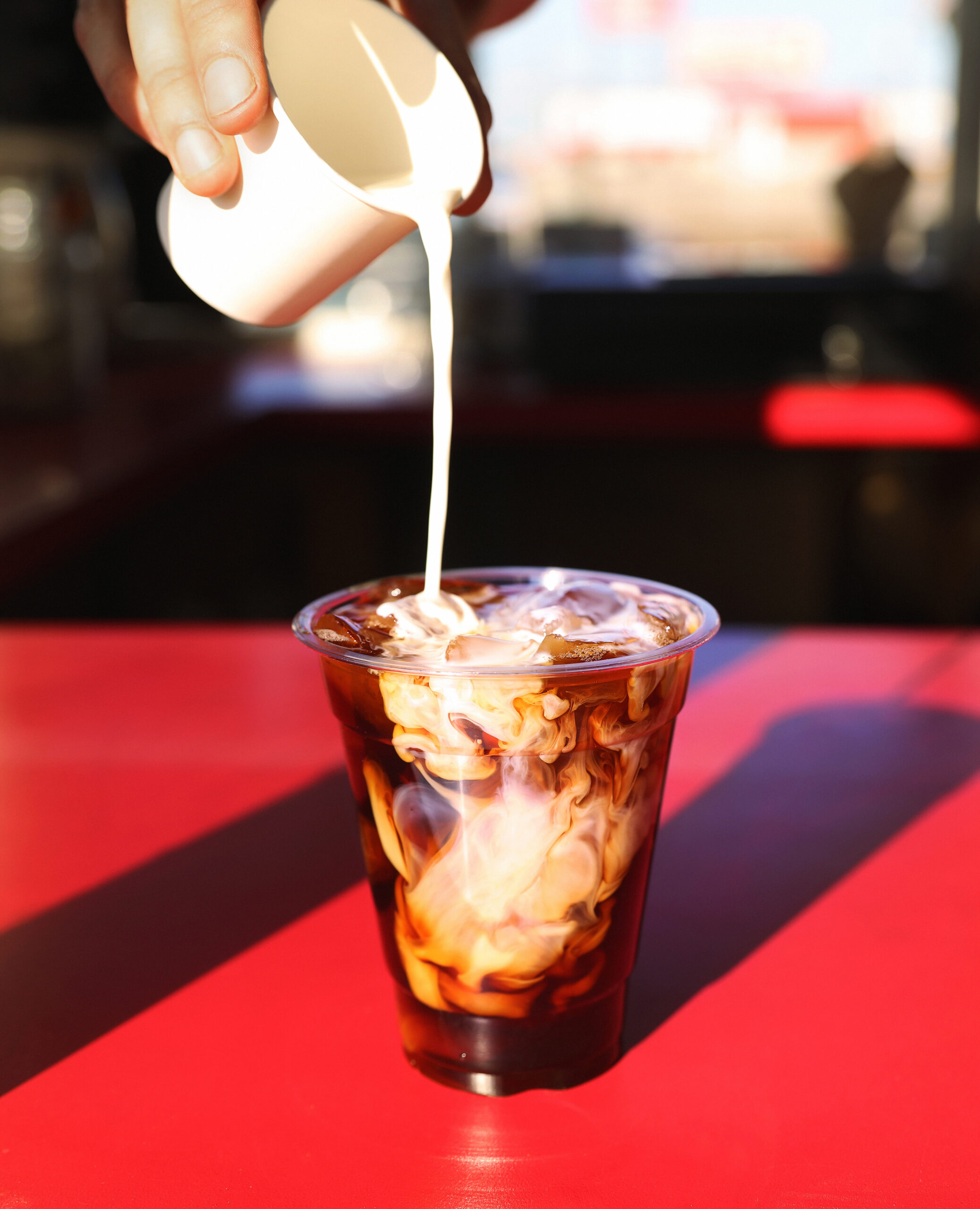 photo of a cold brew beverage from Adelphos Coffee Roasters
